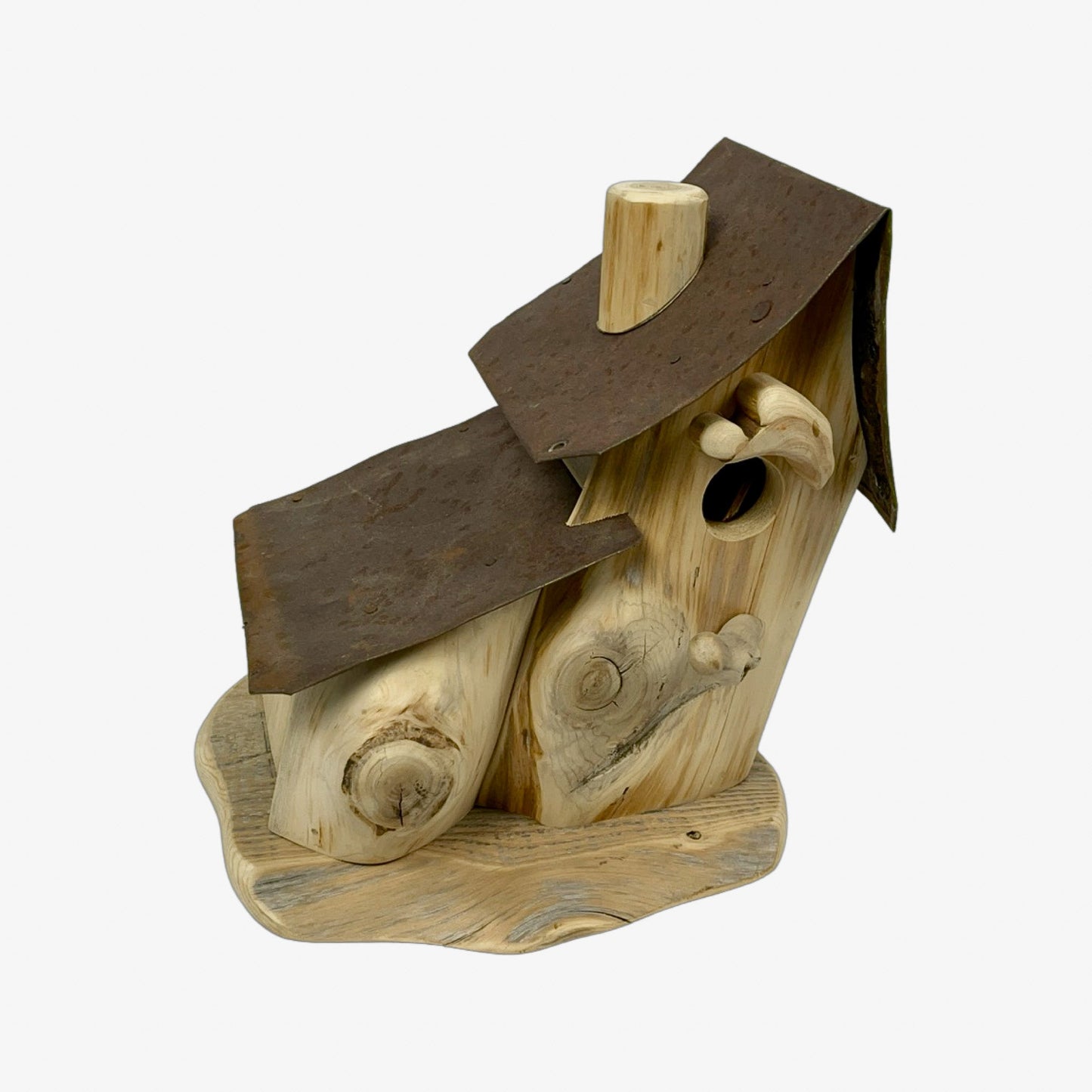 A hand made Bird House made from Cedar Wood