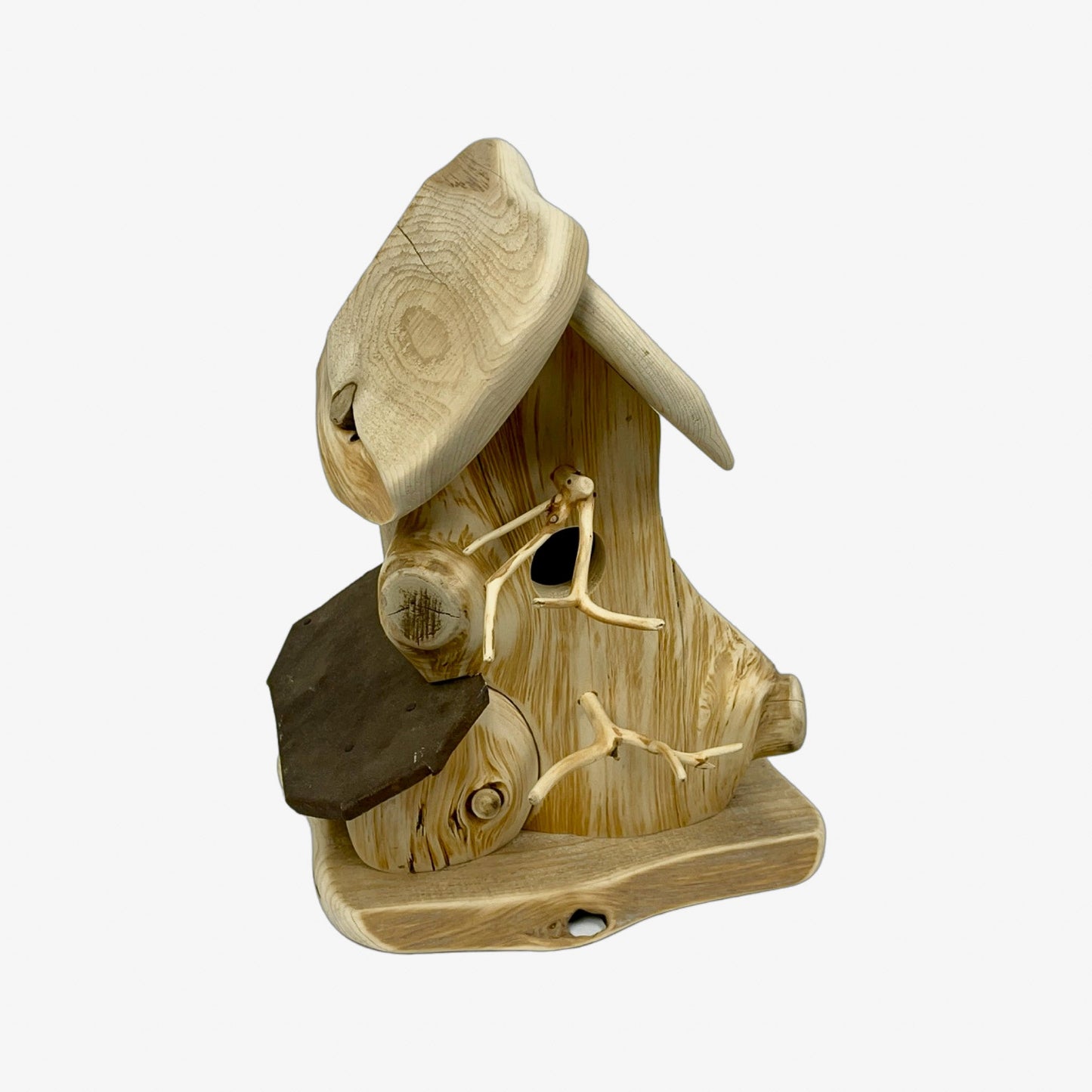 A hand made Bird House made from Cedar Wood