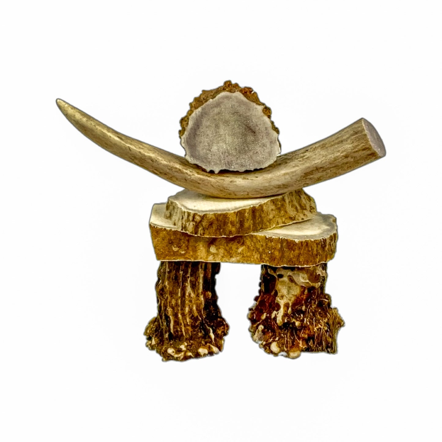 An Inukshuk Home Decor made from Deer antlers