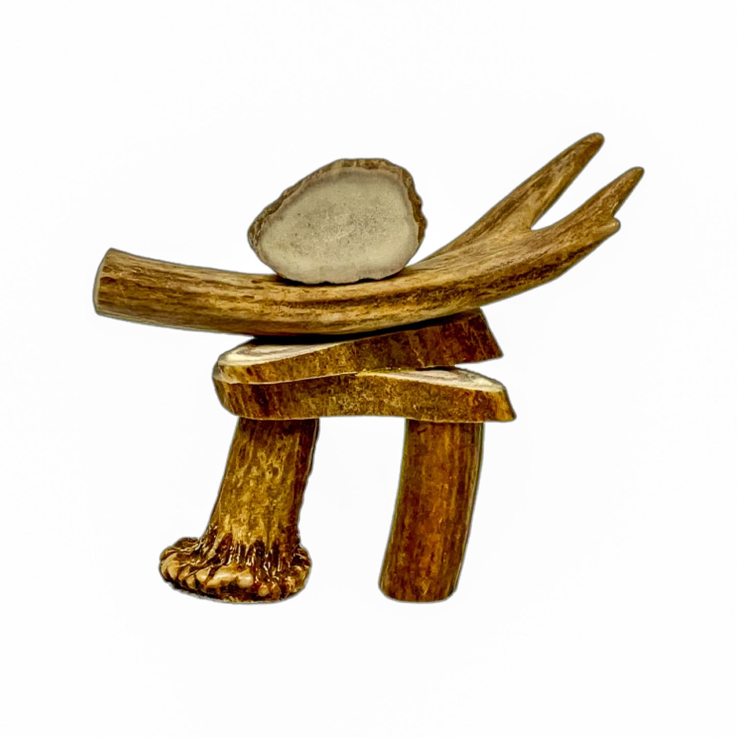 An Inukshuk Home Decor made from Deer antlers